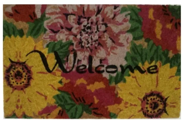 Unique Welcome Mat Multicoloured 400 x 600 mm Door Mat