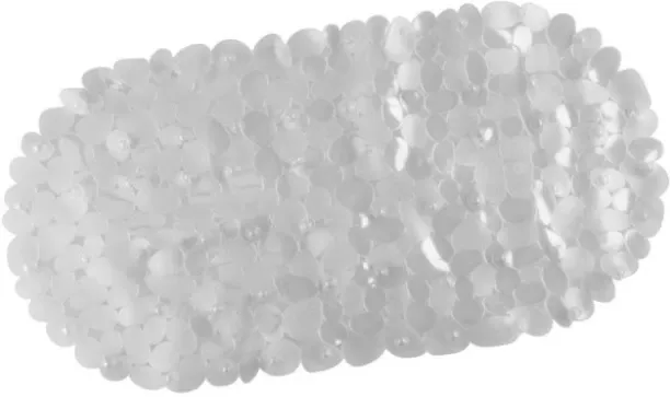 Unique Bathroom Basics PVC Bath Mat Clear Bathroom Mat
