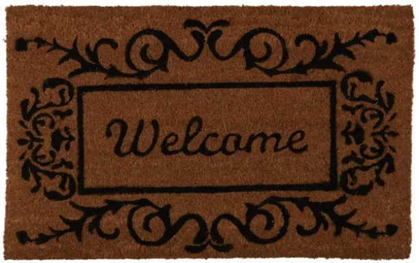 Unique Welcome Door Mat Natural 450 x 750 mm Door Mat