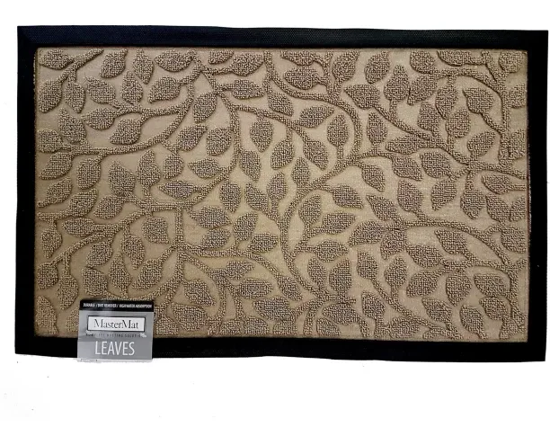 MasterMat Leaves Doormat – 45x75cm - Dark Beige Door Mat