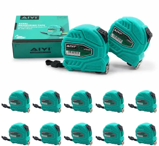 AIYI 12-Pack 3m Measuring Tape 16mm Lockable Tape Measure AY395-005 Tape Measure