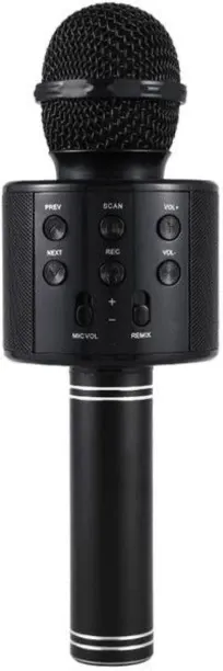 bluetooth karaoke microphone with speaker - Black MIC BLACK Microphone