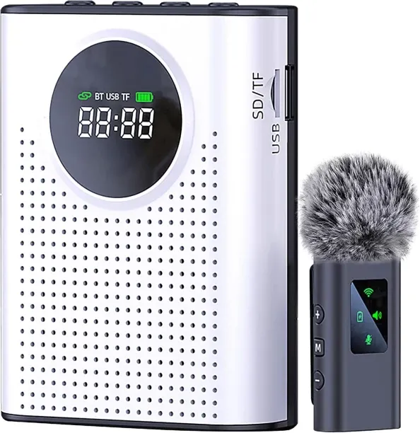 Bloo Voice Amplifier Wireless Microphone for Teachers Classroom Rechargeable, Mini Lavalier Lapel M…