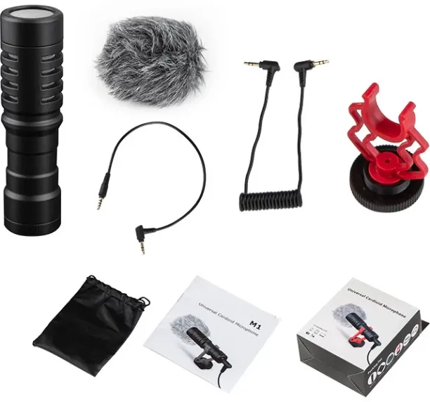 Solala 2 sets of interview microphones, SLR camera, mobile phone, computer video shooting, voice co…