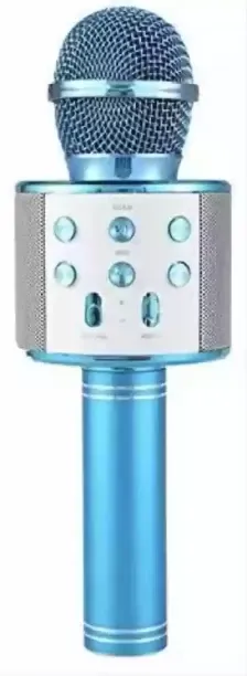 KARAOKE MICROPHONE WIRELESS MIC BLUE Microphone