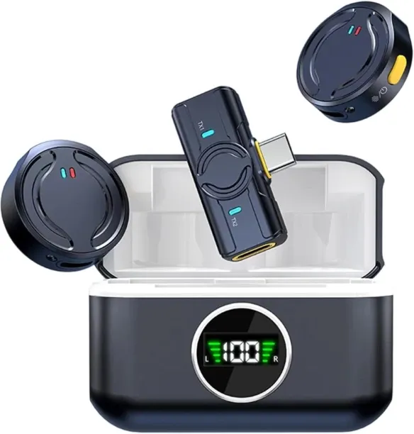 Bloo Wireless pair of two microphones Microphone