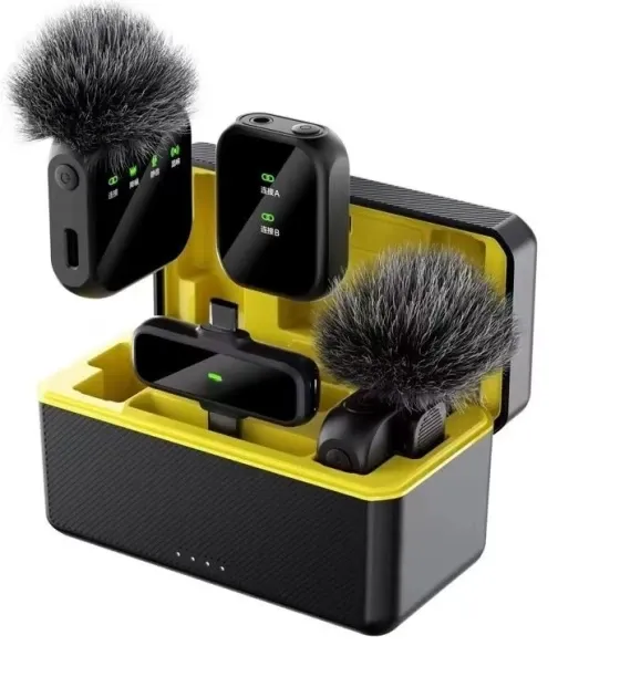 SA K50 Dual Wireless Lavalier Microphone Kit For Vlogging Interviews Recording Microphone