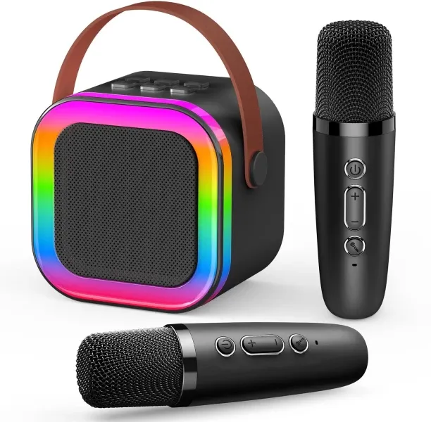 marevic Karaoke Machine 2 Microphones, Birthday Gifts for Girls Toys Microphone