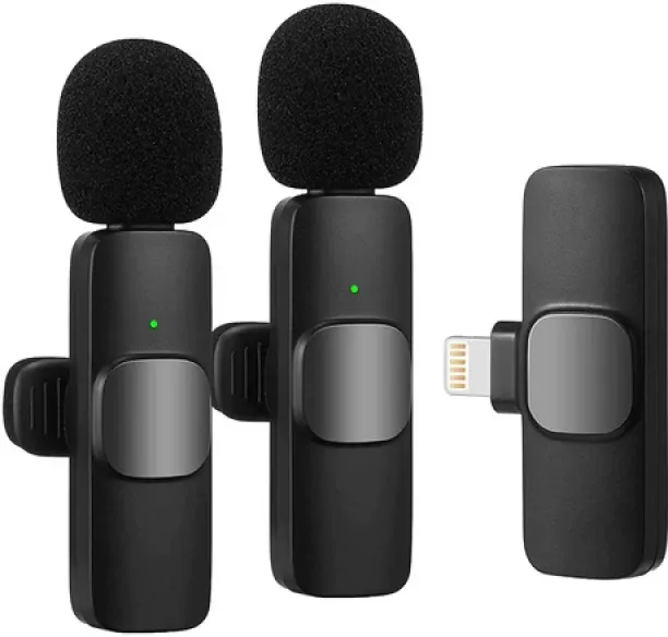 fancystuff K9 Wireless Microphone for iPhone - 2 x Mini iOS Microphones Microphone