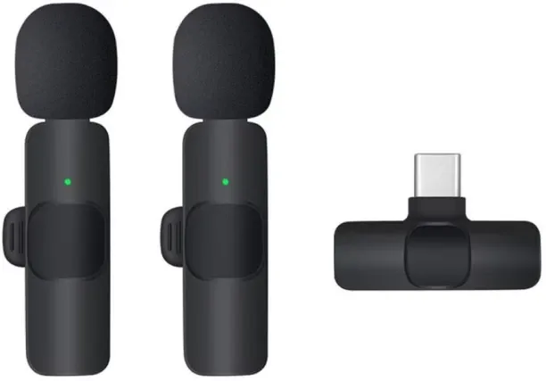 Wolulu Type C Lapel Dual Wireless Microphone Microphone