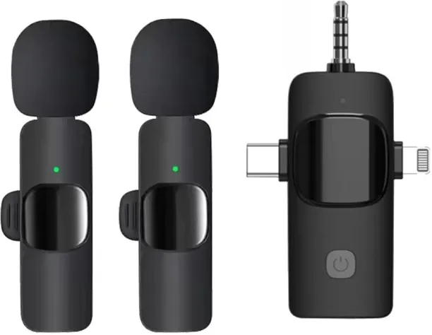generic 3-in-1 mobile phone wireless lavalier microphone K15 Microphone