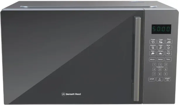 Bennett Read 30L Digital Mirror Glass Door Microwave 30 L Solo Microwave Oven