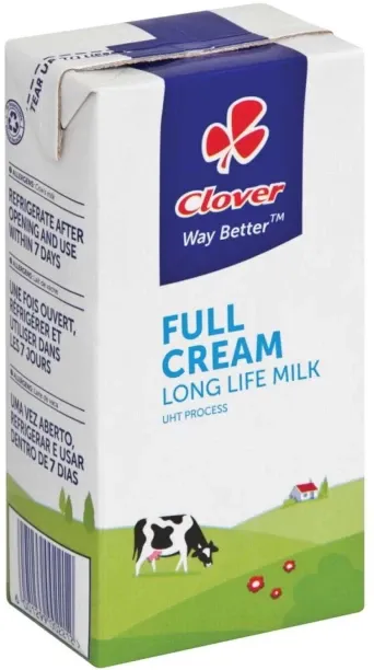 Clover Full Cream Long Life Milk, Plain Flavour