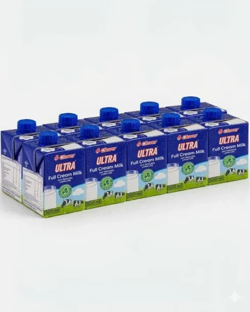 Clover Ultra Full Cream Milk, uht process Flavour