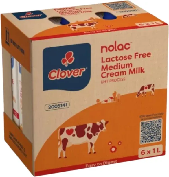 Clover Nolac Lactose Free Medium Cream Milk