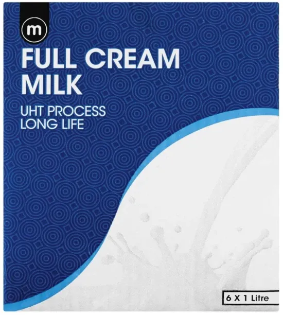 M Full Cream Milk - UHT Process Long Life, Plain Flavour