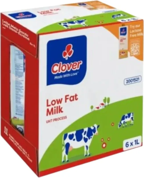 Clover Long Life Milk Low Fat UHT Process