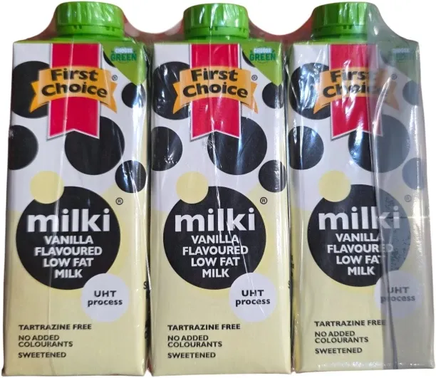 First Choice Milki Vanilla Flavoured Low Fat Milk Case (24 x 250ml)