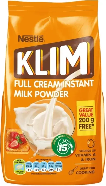 Nestlé KLIM Full Cream Instant Milk Powder 1.8kg + 200g Nestle Klim Milk Powder Powder