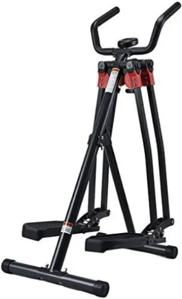SE Foldable Dual Action Air Walker – Multi-Directional Slim Strider with LCD Monitor Mini Exerciser…
