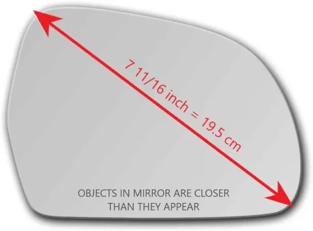 LIMSON OEM CONVEX CAR MIRROR GLASS ONLY Manual Remote Driver Side For AUDI AUDI A3