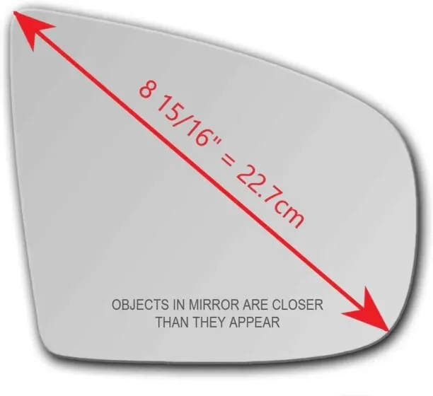 FITUMI OEM CONVEX CAR MIRROR GLASS ONLY Manual Driver Side For BMW BMW X6