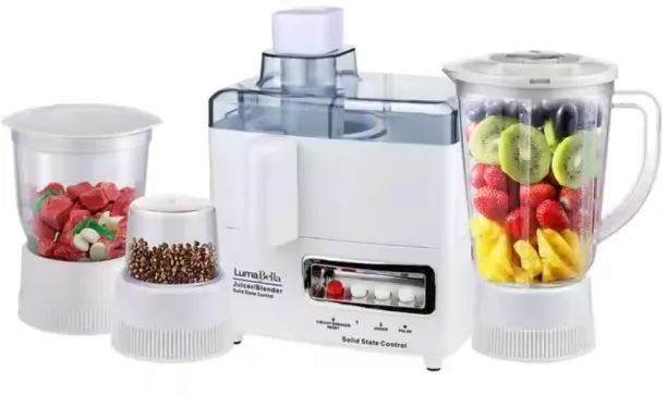 Luma Bella H7-6-45 4 In 1 Slow Juicers Extractor Machine 800w 1.5L 800 W Juicer Mixer Grinder (4 Ja…