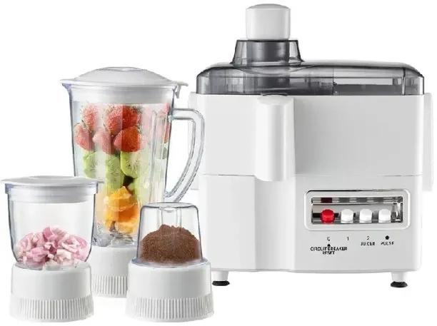 Luma Bella White Citrus Juicers LB-53011 800 W Juicer Mixer Grinder (4 Jars, White)