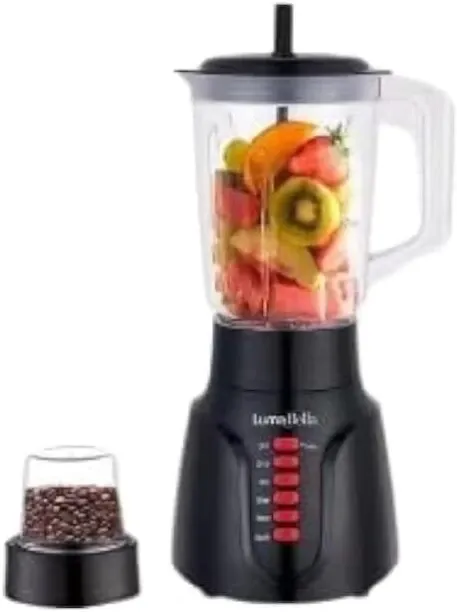 LumaBella Blender 600 W Blender (2 Jars, Black)