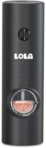 Lola Lola LED Electric Spice Grinder for Salt & Pepper Ceramic Grinding Head - 1 Pack 10 W Mixer Gr…