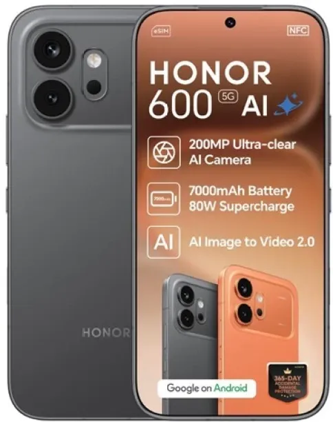 Honor 600 (Black, 256 GB)