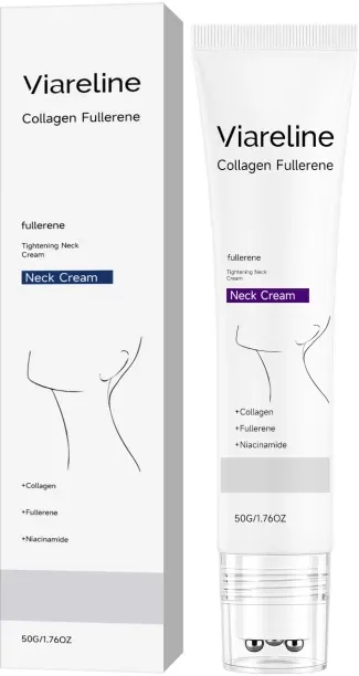 VIARELINE Collagen Moisturizing Neck Cream, Hydrating & Smoothing, Daily Neck Skin Care