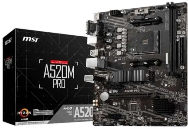 MSI A520M-PRO DDR4 Motherboard For Workstation