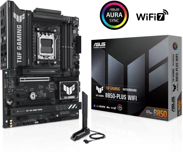 ASUS TUF GAMING B850 PLUS WIFI DDR5 Motherboard For Desktop, Server, Workstation