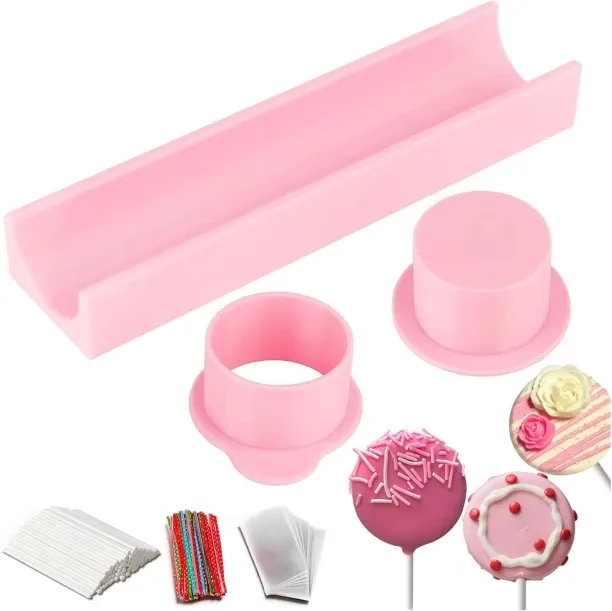 Junxidz Cakesicle Mold Kit with Easy Push Plunger, Includes 50 Paper Sticks/Twist Ties/Wrappers for…