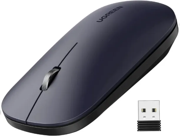 Ugreen Portable 2.4GHz Wireless Mouse – Black Wireless
