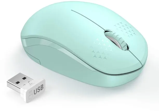 OMGift Wireless Mouse, 2.4G Noiseless Mouse with USB Receiver - Portable Computer Mice for PC, Tabl…