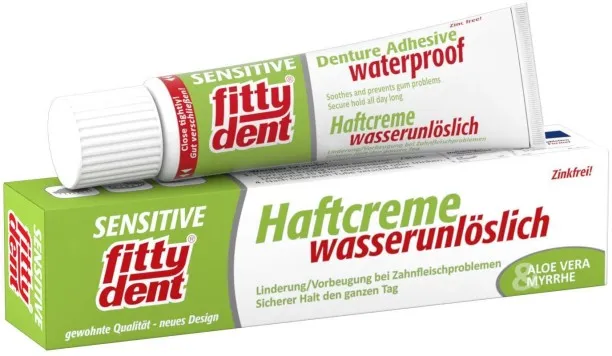Fitty Dent Denture Adhesive -Sensitive - Aloe Vera