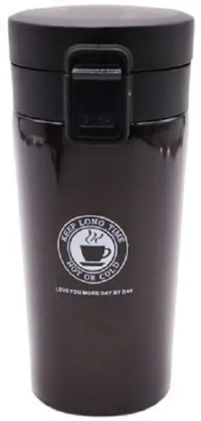 Aero craft 380ml Vacuum Travel Flask Coffee -hb - Black Stainless Steel Coffee Mug