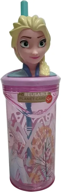 Frozen TRUST THE JOURNEY 3D FIGURINE TUMBLER 360ML Plastic Tumbler