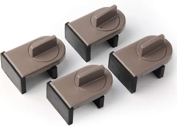 LIUHUI 4 Pack Adjustable Sliding Window Locks Window Wedge Window Stop for Home Office and Car by M…