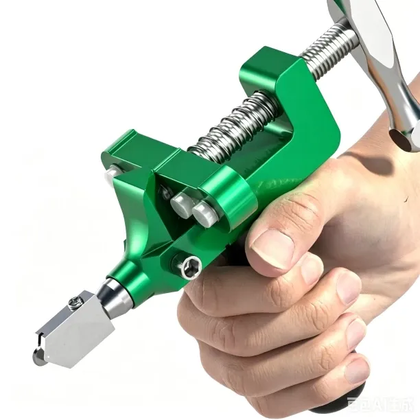 QISHI 1pc Multi-functional Tile Cutter Roller-style Thick Glass Cutter Diamond-tipped Cutting Blade…