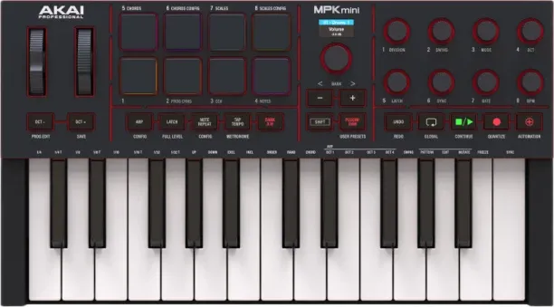 AKAI MPK MINI 4 BLACK Analog Arranger Keyboard