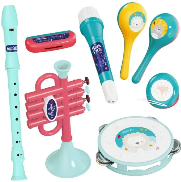 Generic Musical Instrument Play Set Toy - Music Toys for Toddlers - 8-Piece Baby Musical Toy
