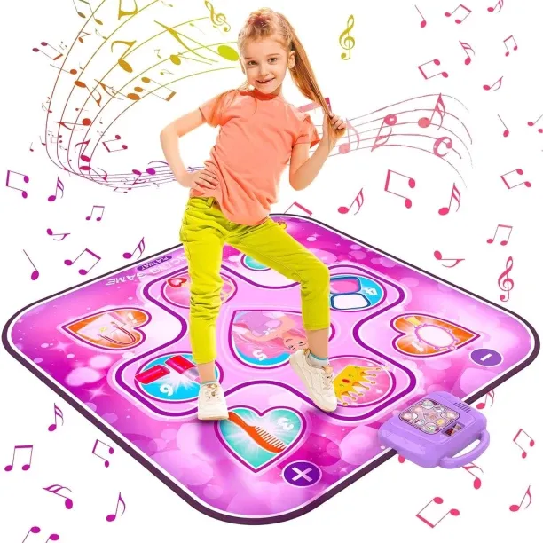 Bloo Children's music and dance mat toy, LED, 6 game modes, 100x3x90 cm, 3-12 years old, multi-colo…