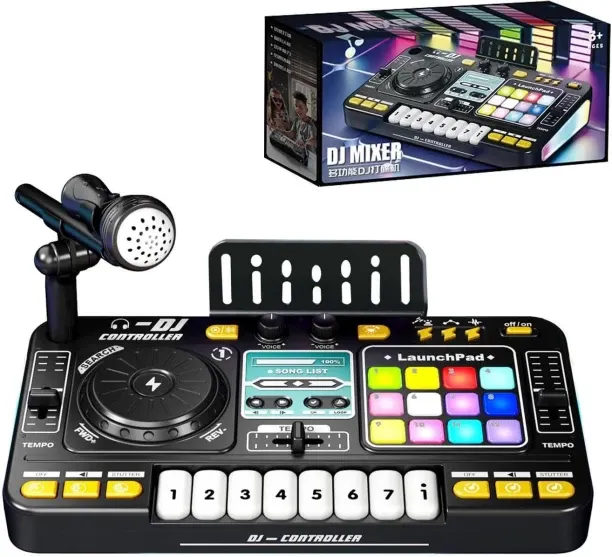 Happyfun ids DJ Mixer Console with Microphone Other Musical Instruments Toy
