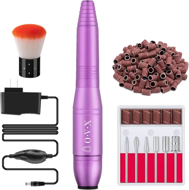Lasonstiges 20000RPM Professional Electric Nail File Portable Manicure Pedicure Machine Kit for Acr…