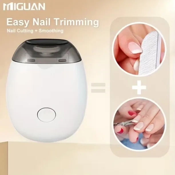 NOBRAND USB Rechargeable Electric Nail Polisher - Portable for Home And Travel Use Trimmer