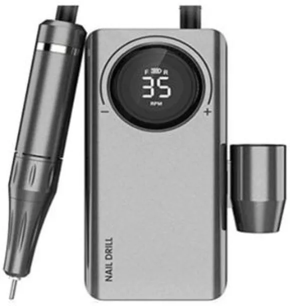 deals online Silver Rechargeable, Portable Nail Drill Machine - 0-35000 RPM Nail Drill Machine