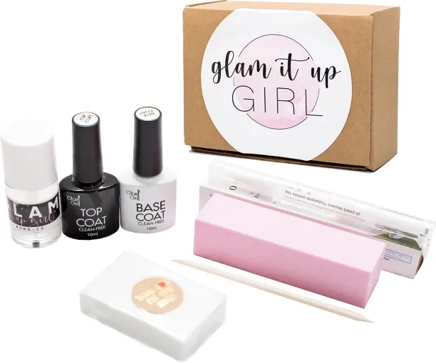 glam it up girl High-Quality UV/LED Glam Gel Nail Polish Top-Up Kit